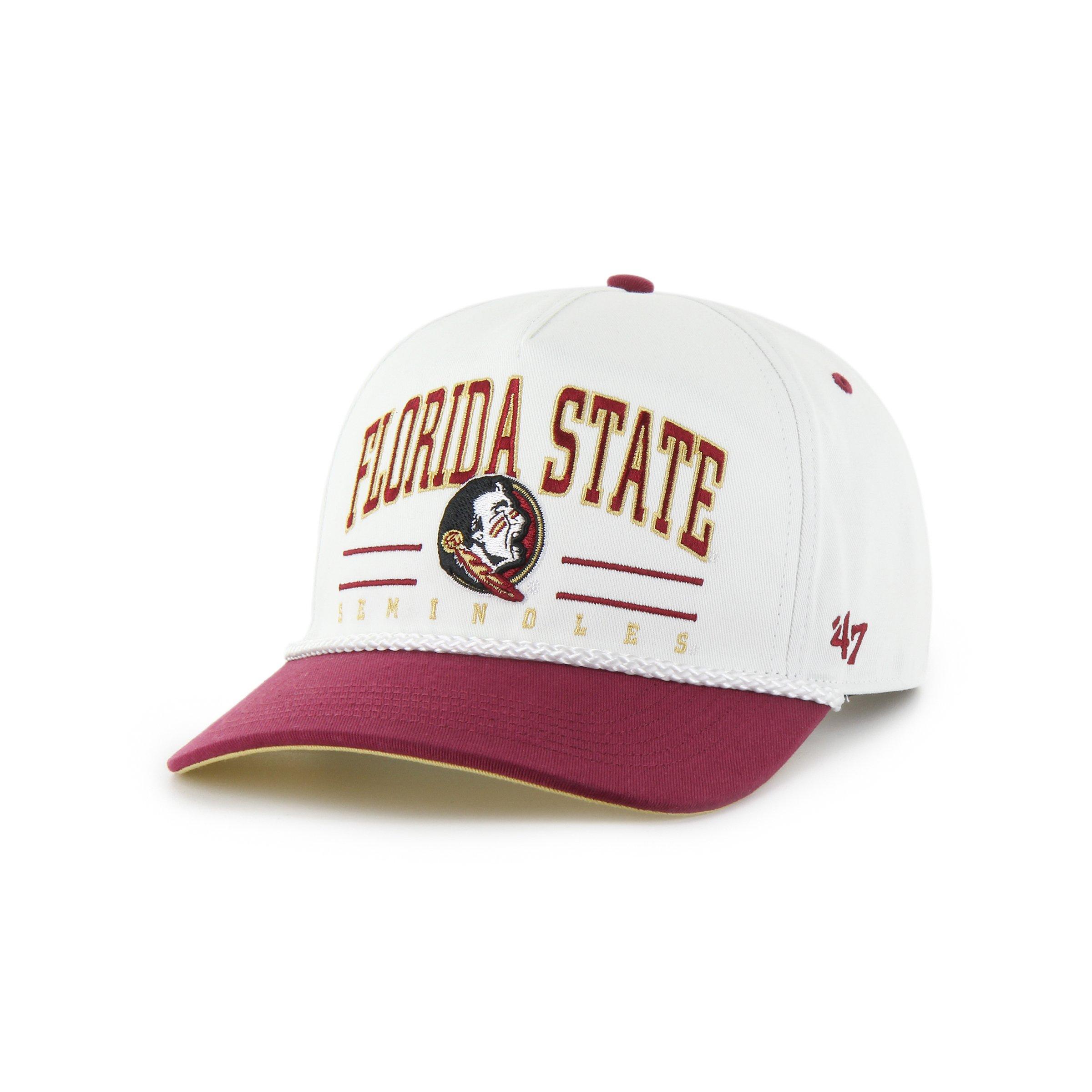 47 Florida State Seminoles Roscoe Rope Hitch Snapback Cap - White - WHITE